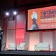 Rose McGowan speaks at the Women’s Convention. Image via Getty.